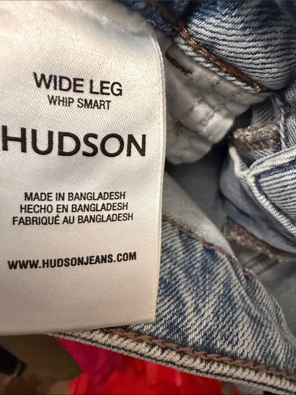 Hudson Light Wash wide  Leg Jeans - Picture 12 of 12